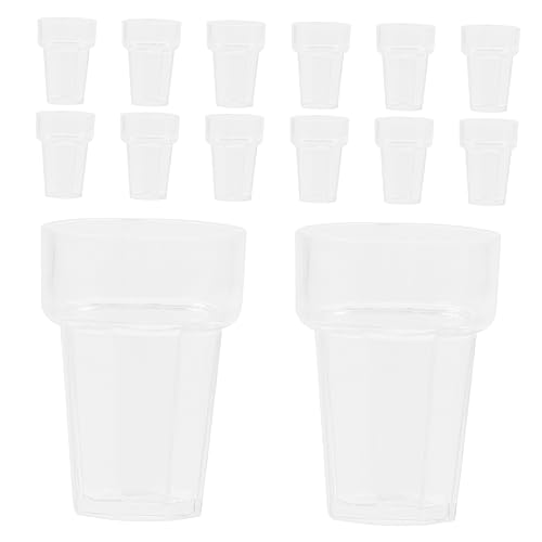 KONTONTY 20Stücke Teiliges Becher Für Puppenhaus Dekoration Künstliche Wasserbecher Aus Mini Tassen Für DIY Projekte Und Mini Szenen Für Puppenhaus von KONTONTY