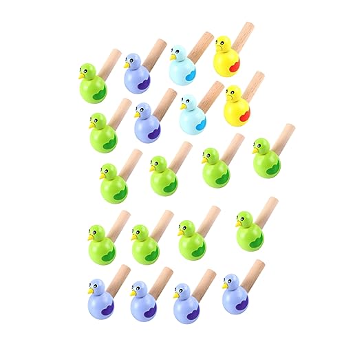 KONTONTY Pfeifenspielzeug Für Jungen Und Mädchen 20 Stück Cartoon-vogelpfeifen Musikinstrumente Aus Holz Für Pädagogisches Spielen Zufällige Farbe von KONTONTY
