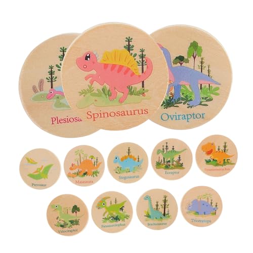 KONTONTY 24 Stück Dinosaurier-gedächtnisschach Kindergarten Lernspiele Kleine Dinosaurier-spielzeuge Dinosaurier-Eier Dinosaurierspielzeug Für Jungen Kleinkind-Matching-Spiel Uzzle Holz KONTONTY 24 Stück Dinosaurier-gedächtnisschach Kindergarten Lernspiele Kleine Dinosaurier-spielzeuge Dinosaurier-Eier Dinosaurierspielzeug Für Jungen Kleinkind-Matching-Spiel Uzzle Holz von KONTONTY