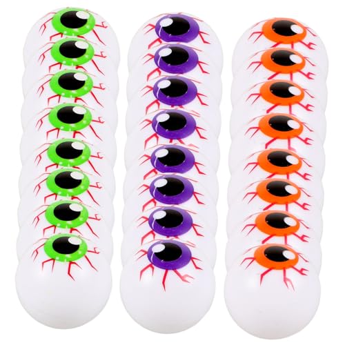 KONTONTY 24 Stück Halloween Augäpfel Augapfel Halloween Gruseliger Augapfel Favor Terror Augenperlen Halloween Dekoration Halloween Hüpfball Halloween Trick Treat Kunststoff KONTONTY 24 Stück Halloween Augäpfel Augapfel Halloween Gruseliger Augapfel Favor Terror Augenperlen Halloween Dekoration Halloween Hüpfball Halloween Trick Treat Kunststoff von KONTONTY
