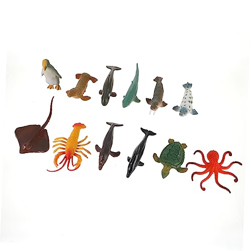 KONTONTY 24 Stück Meerestiermodell Aquarienverzierung Ozeantiersimulation Ocean Animal Toy Ornament im Meeresstil Modellfisch für Modell eines Meeresbewohners Orange KONTONTY 24 Stück Meerestiermodell Aquarienverzierung Ozeantiersimulation Ocean Animal Toy Ornament im Meeresstil Modellfisch für Modell eines Meeresbewohners Orange von KONTONTY