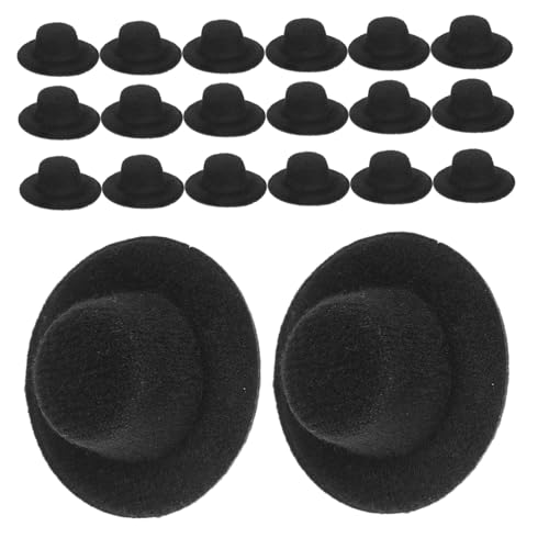 KONTONTY 24 Stück Mini Filz-topfhüte Leicht Stabil Miniatur Formelle Hüte Für DIY Puppen Basteln Weihnachtsdeko Vielseitig Praktisch Für Party Ornament Zubehör von KONTONTY