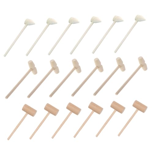 KONTONTY 24 Stück Mini Holzhammer für Teiliges Interaktives aus Hochwertigem Holz für DIY Bastelprojekte und Kreative Spiele Fördert Hand Augen Koordination und Motorische Fähigkeiten KONTONTY 24 Stück Mini Holzhammer für Teiliges Interaktives aus Hochwertigem Holz für DIY Bastelprojekte und Kreative Spiele Fördert Hand Augen Koordination und Motorische Fähigkeiten von KONTONTY