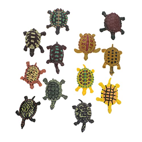 KONTONTY Stück Miniatur-schildkrötenstatuen für Aquarien Schildkröten Schildkrötenfiguren Feine Verarbeitung und Pädagogisches Spielzeug von KONTONTY