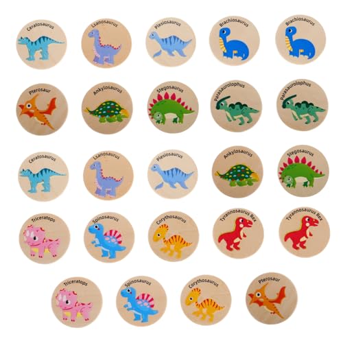 KONTONTY 24 Teiliges Tier Zuordnungsspiel Kleinkindspielzeug Dinosaurier Hölzernes Memory Zuordnungsspiel Lernspiele Dinosaurier Vorschulspiele Hölzernes Dinosaurier Passende KONTONTY 24 Teiliges Tier Zuordnungsspiel Kleinkindspielzeug Dinosaurier Hölzernes Memory Zuordnungsspiel Lernspiele Dinosaurier Vorschulspiele Hölzernes Dinosaurier Passende von KONTONTY
