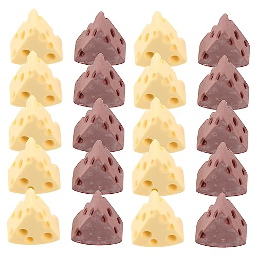 KONTONTY Käse- Aus Kunstharz Realistisches Mini-käse- -Set Für Handyhülle Ornament Dekoratives Accessoire von KONTONTY