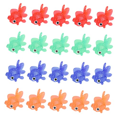 KONTONTY 24Stücke Goldfischspielzeug Realistische Simulation Cartoon Tierform für Aquarien und Fischteiche Hand Augen Koordination von Kindern von KONTONTY
