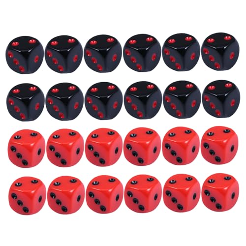 KONTONTY 24st Punkte Spielzeugspiel Großer Jumbo Spiele Blitz Kartenspiel Party-leckerei-Boxen Würfeln Solide Würfel Spiel Würfel Neuheit Würfel Spielwürfel 6-seitige Würfel Acryl von KONTONTY