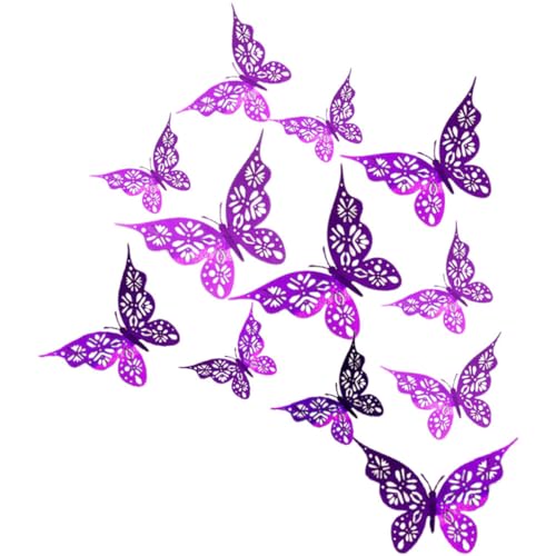 KONTONTY Wandaufkleber in Schmetterlingsform 24 Stück Entfernbare Wandaufkleber Einfach Anzubringende Schmetterlings-wandkunst Für Die Wohndekoration KONTONTY Wandaufkleber in Schmetterlingsform 24 Stück Entfernbare Wandaufkleber Einfach Anzubringende Schmetterlings-wandkunst Für Die Wohndekoration von KONTONTY