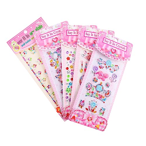KONTONTY 25 Blatt wasserglas Aufkleber Stickers for Aufkleber Sticker für Scrapbook Aufkleber DIY Kunstdekoration Bunte Aufkleber Kristallaufkleber für Acryl von KONTONTY