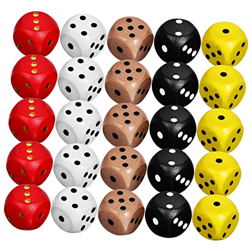KONTONTY 25 Stück 6 farbiges Sieb klein sechs Standard-Würfelspiel farbige Partywürfel настольные игры brettspiele Tischspiele настольная игра Spielwürfel lustige Holz KONTONTY 25 Stück 6 farbiges Sieb klein sechs Standard-Würfelspiel farbige Partywürfel настольные игры brettspiele Tischspiele настольная игра Spielwürfel lustige Holz von KONTONTY