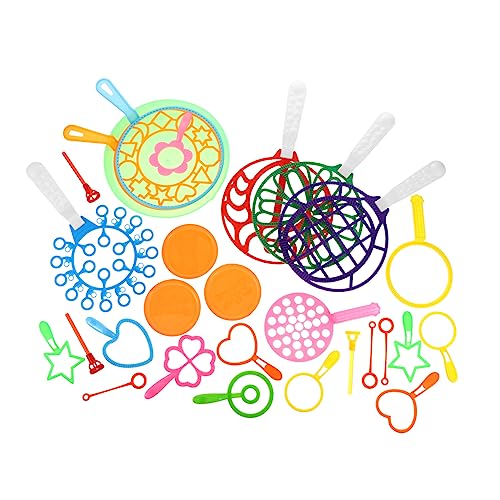 KONTONTY 28-teiliges Set Blasenwerkzeug Bunter Blasenstab Bubble -zauberstäbe Bubble-Party- Partygeschenke Seifenblasenmacher Im Freien Blasen Machen Plastik von KONTONTY