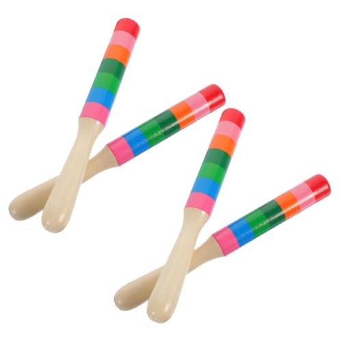 KONTONTY 2Paare Holz Rhythmusstäbe für Dekorative Percussion Instrumente Musikalische Lernhilfen für Rhythmus und Schlagzeugunterricht Langlebig und Farbenfroh KONTONTY 2Paare Holz Rhythmusstäbe für Dekorative Percussion Instrumente Musikalische Lernhilfen für Rhythmus und Schlagzeugunterricht Langlebig und Farbenfroh von KONTONTY