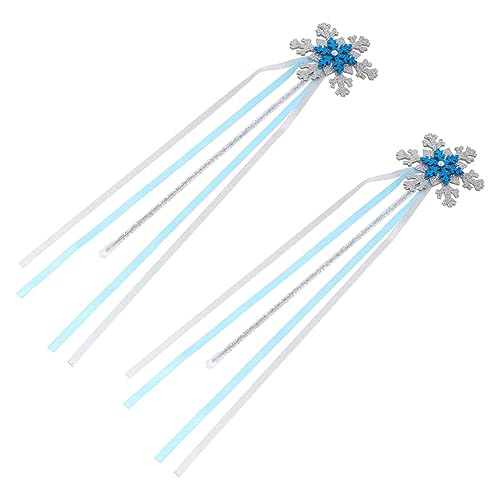 KONTONTY 2Pcs Snow Snoweballs Schneeflocken Fairy Zauberstab Schneeflockendekor Kitbekleidung Fairy Stick Kostüm Requent KONTONTY 2Pcs Snow Snoweballs Schneeflocken Fairy Zauberstab Schneeflockendekor Kitbekleidung Fairy Stick Kostüm Requent von KONTONTY