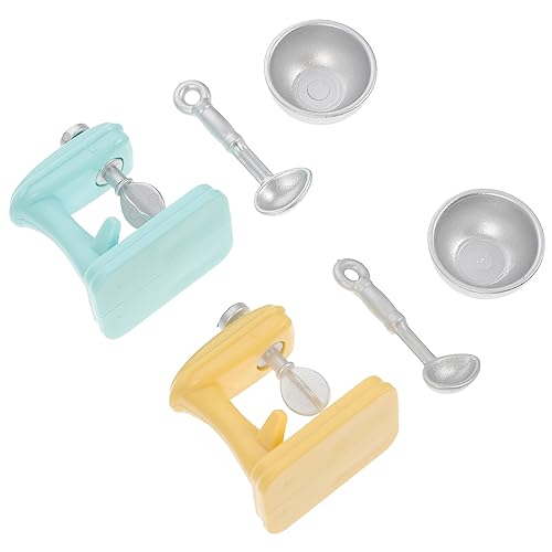 KONTONTY 2Sätze Mini Mixer Teilig Küchen Szene Dekoration Realistische Mixer für Langlebigem Material Sicher und Puppenhäuser KONTONTY 2Sätze Mini Mixer Teilig Küchen Szene Dekoration Realistische Mixer für Langlebigem Material Sicher und Puppenhäuser von KONTONTY