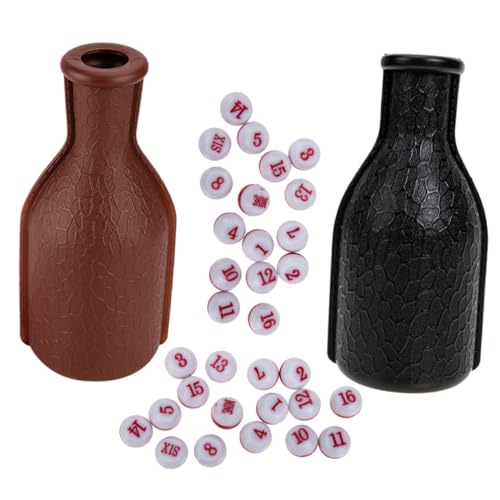 KONTONTY Billard Spiel Würfel Set Snooker Flasche Requisiten 2 Pack Pool Flasche Spielzeug Würfel KONTONTY Billard Spiel Würfel Set Snooker Flasche Requisiten 2 Pack Pool Flasche Spielzeug Würfel von KONTONTY