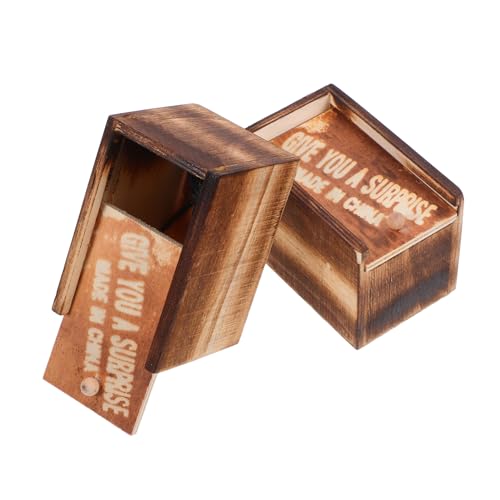 KONTONTY 2Satz Gefälschte Spinnenbox aus Holz Lustiges Trickspielzeug für Halloween Kreatives Scherzspielzeug mit Realistischem Design und Stabiler Aufbewahrung für Partys KONTONTY 2Satz Gefälschte Spinnenbox aus Holz Lustiges Trickspielzeug für Halloween Kreatives Scherzspielzeug mit Realistischem Design und Stabiler Aufbewahrung für Partys von KONTONTY