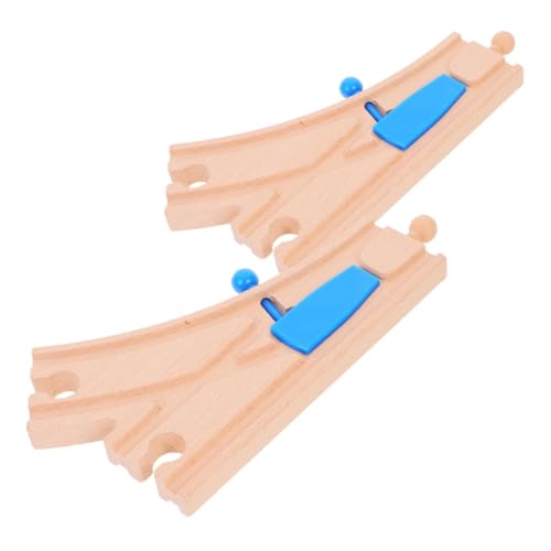 KONTONTY 2St Blaue Spur für holzspielzeug für Jungen Wechselgleise für Spielzeugeisenbahn Zugbahnen rollender Zug-Trackball Gleiszubehör aus Holz Zugtisch Plastik KONTONTY 2St Blaue Spur für holzspielzeug für Jungen Wechselgleise für Spielzeugeisenbahn Zugbahnen rollender Zug-Trackball Gleiszubehör aus Holz Zugtisch Plastik von KONTONTY