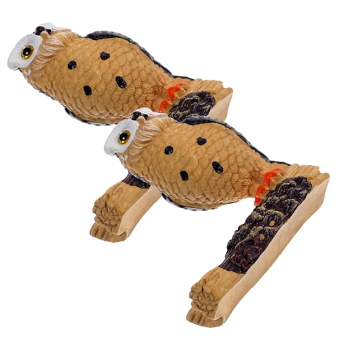 KONTONTY Eulen-dekorstatue 2er-Pack Mini-eulenfiguren Heimdekorationsprodukte Eulendekorationen Für Jungen Und Mädchen KONTONTY Eulen-dekorstatue 2er-Pack Mini-eulenfiguren Heimdekorationsprodukte Eulendekorationen Für Jungen Und Mädchen von KONTONTY