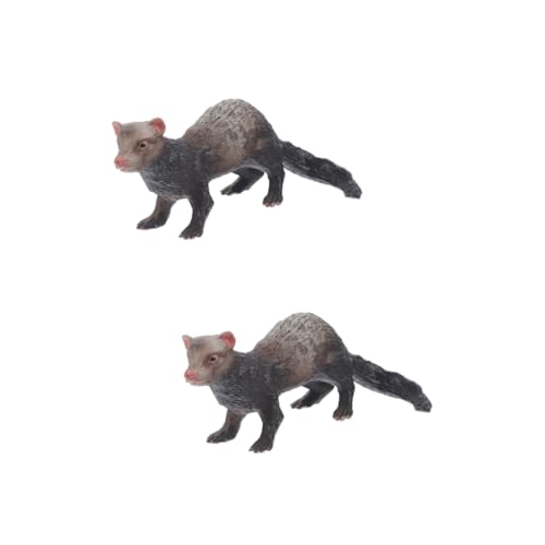 KONTONTY 2St Frettchen-Modell künstlich Figur Wildtierspielzeug Kleinkinder Spielmatte sankastenspielsachen kindergeburtstags mitgebsel Plastiktiere pädagogisches kognitives KONTONTY 2St Frettchen-Modell künstlich Figur Wildtierspielzeug Kleinkinder Spielmatte sankastenspielsachen kindergeburtstags mitgebsel Plastiktiere pädagogisches kognitives von KONTONTY