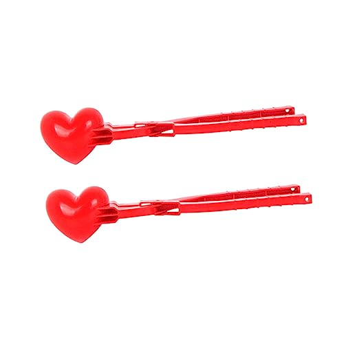 KONTONTY 2St Liebe Schneeball Clip Schneekugel Schneespielzeug Schneemann-Maker-Clip für kinderspielzeug Schneeballhersteller Winterspaß Schneeballklemme ABS-Kunststoff rot KONTONTY 2St Liebe Schneeball Clip Schneekugel Schneespielzeug Schneemann-Maker-Clip für kinderspielzeug Schneeballhersteller Winterspaß Schneeballklemme ABS-Kunststoff rot von KONTONTY
