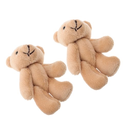 KONTONTY 2 Stücke Realistische Mini Plüsch Bär Puppen Schlüsselanhänger Für Spielzeug Bär Puppenhaus Weiche Fuzzy Kinder Geburtstag Party KONTONTY 2 Stücke Realistische Mini Plüsch Bär Puppen Schlüsselanhänger Für Spielzeug Bär Puppenhaus Weiche Fuzzy Kinder Geburtstag Party von KONTONTY