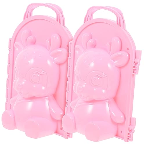 KONTONTY 2St Sika Hirsch Schnee Modell Schneeclip Schneeballhersteller Schneeball-Clip schneeballschlacht schneeballmaschinen Schneeballgreifer Sika-Sandform Schneeklammer Plastik Rosa KONTONTY 2St Sika Hirsch Schnee Modell Schneeclip Schneeballhersteller Schneeball-Clip schneeballschlacht schneeballmaschinen Schneeballgreifer Sika-Sandform Schneeklammer Plastik Rosa von KONTONTY