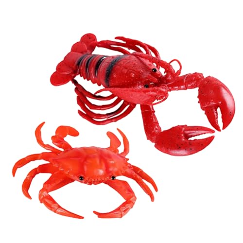 KONTONTY 2St kneifen für kinderspielzeug Squeeze Toy Crab Toy Quetschspielzeug in Form eines Krabbenhummers Krabben-Hummer-Quetschspielzeug weiches Gummi rot KONTONTY 2St kneifen für kinderspielzeug Squeeze Toy Crab Toy Quetschspielzeug in Form eines Krabbenhummers Krabben-Hummer-Quetschspielzeug weiches Gummi rot von KONTONTY
