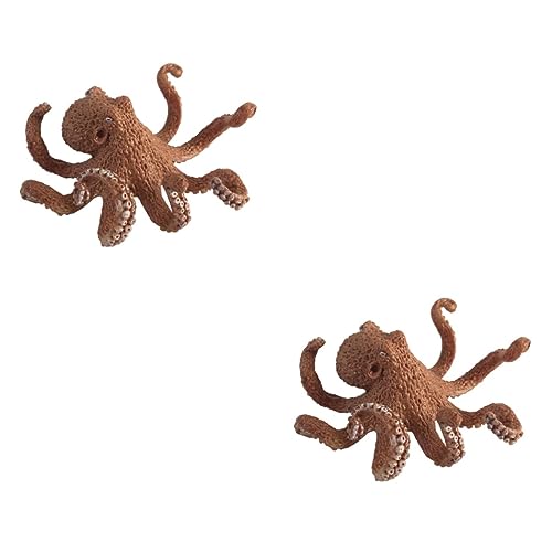KONTONTY 2St realistisches Oktopus- für kinderspielzeug Children Toys spielsachen für kindergeschenk PVC Material Toys Oktopus von KONTONTY