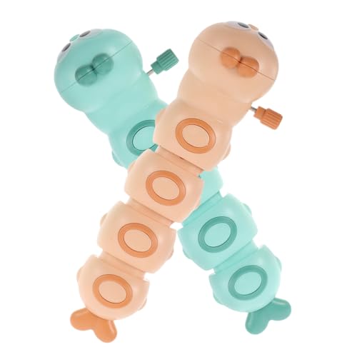 KONTONTY 2Stücke Aufziehspielzeug Lustige Tierfiguren mit Aufziehmechanismus Pädagogisches Lernspielzeug für Jahren für Geburtstagsfeiern und Halloween von KONTONTY