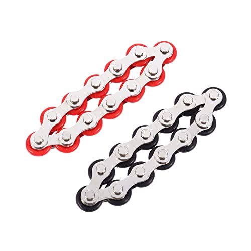 KONTONTY 2Stücke Fahrradkette Zappeln Stressabbau Kette für und Kreative Fingerbewegung Stress und Pack von KONTONTY