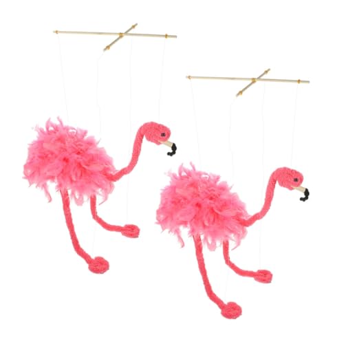 KONTONTY 2Stücke Flamingo Marionette Schnurpuppe Lustige Tierform Puppenspiel Requisite für Erwachsene für Aufführungen Unterhaltung KONTONTY 2Stücke Flamingo Marionette Schnurpuppe Lustige Tierform Puppenspiel Requisite für Erwachsene für Aufführungen Unterhaltung von KONTONTY