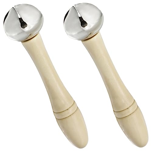 KONTONTY 2 Stücke Handglocken Satz Musikinstrumente für Kinder Robuste Schüttelglocke für Partys und Geburtstage für Lernspiele und Musizieren KONTONTY 2 Stücke Handglocken Satz Musikinstrumente für Kinder Robuste Schüttelglocke für Partys und Geburtstage für Lernspiele und Musizieren von KONTONTY