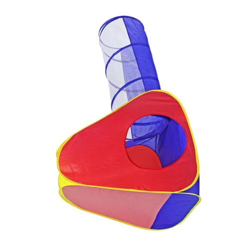 KONTONTY 2Stücke Kreatives Kinderzelt Teiliges Indoor Spielzelt mit Tunnel für Fantasievolles Tragbar und Langlebig für Kinderzimmer und Sichere Unterhaltung von KONTONTY