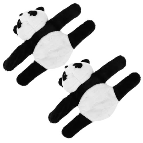 KONTONTY 2Stücke Kuscheltier Slap Armband Plüsch Armband für Partys und Dekoration Langlebiges Sicheres und Bequemes Slap Band Tierform von KONTONTY