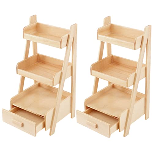 KONTONTY 2Stücke Miniaturregal Für Puppenhaus Dekorative Mini Möbel Für Puppenzubehör Und Hausdekoration Für Kreative Und Kindgerechte KONTONTY 2Stücke Miniaturregal Für Puppenhaus Dekorative Mini Möbel Für Puppenzubehör Und Hausdekoration Für Kreative Und Kindgerechte von KONTONTY