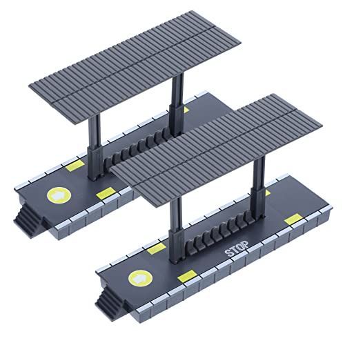 KONTONTY 2Stücke Modellbahnhof Zubehör Teiliges Bahnhofsplattformmodell aus Strapazierfähigem für Kreative DIY Projekte Logischem KONTONTY 2Stücke Modellbahnhof Zubehör Teiliges Bahnhofsplattformmodell aus Strapazierfähigem für Kreative DIY Projekte Logischem von KONTONTY