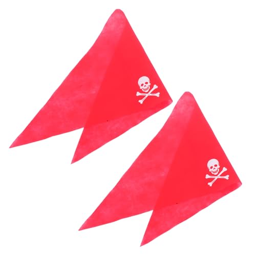 KONTONTY 2pcs Pirate Headscarf Kostümzubehör Für Halloween -party -rollenspiele Weich von KONTONTY