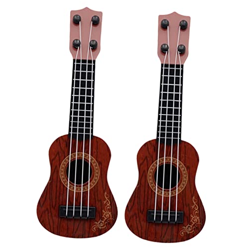 KONTONTY Musikspielzeug Für Kleinkinder – Realistisches Kindergitarrenspielzeug Pädagogische Ukulele Für 4–5-jährige Sicheres Musikinstrumentenspielzeug von KONTONTY