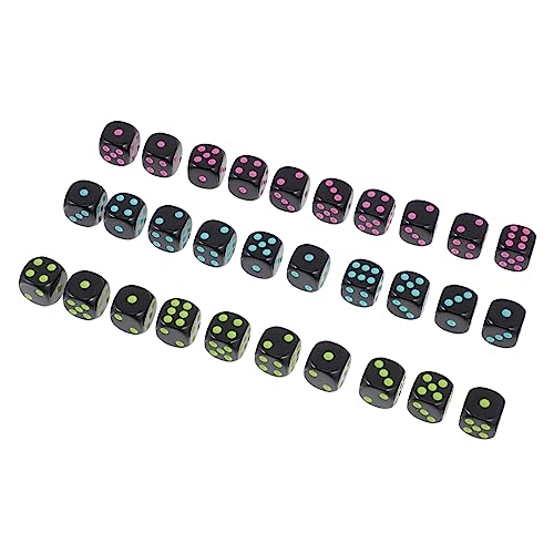 KONTONTY 3 Sätze Acryl Würfel Kreative Spielwürfel für Brettspiele Party Accessoires und Spielbedarf Robuste Würfel Unvergessliche Spieleabende KONTONTY 3 Sätze Acryl Würfel Kreative Spielwürfel für Brettspiele Party Accessoires und Spielbedarf Robuste Würfel Unvergessliche Spieleabende von KONTONTY