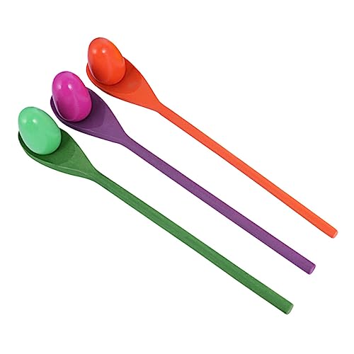 KONTONTY 3 Sätze Balance Bar Toys Eierrennen löffelt Eier Balancierspiel aus Holzeiern Eier- und Löffelspiele Trainingsspielzeug für Staffellauf Spiel hölzern Zufällige Farbe KONTONTY 3 Sätze Balance Bar Toys Eierrennen löffelt Eier Balancierspiel aus Holzeiern Eier- und Löffelspiele Trainingsspielzeug für Staffellauf Spiel hölzern Zufällige Farbe von KONTONTY
