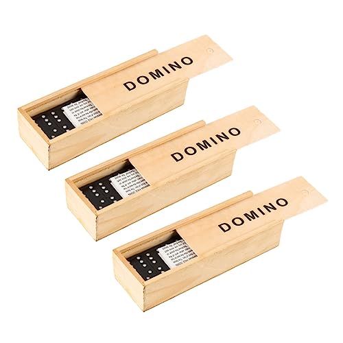 KONTONTY 3 Sätze Domino interaktives auflageboxen Tischspiel spielsachen Leichtes familienbrettspiel erwachsenenspiele Holzbausteine Bildungsspielzeug hölzern KONTONTY 3 Sätze Domino interaktives auflageboxen Tischspiel spielsachen Leichtes familienbrettspiel erwachsenenspiele Holzbausteine Bildungsspielzeug hölzern von KONTONTY
