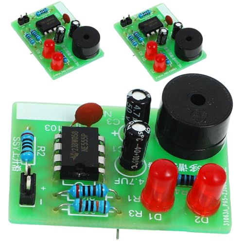KONTONTY 3 Sätze Elektronik Lötkit für Anfänger DIY Lötübungs Flash Schaltkreis mit LED Praktisches Lötzubehör für Löten Training und Elektronikprojekte von KONTONTY