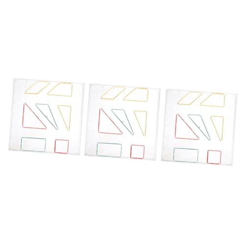KONTONTY 3 Sätze Geometrische Nagelbrett Sets für Teiliges Lernspielzeug zur Geometrischer Formen für Mathematikunterricht der Vorschule und Grundschule Sicher und Kinderfreundlich KONTONTY 3 Sätze Geometrische Nagelbrett Sets für Teiliges Lernspielzeug zur Geometrischer Formen für Mathematikunterricht der Vorschule und Grundschule Sicher und Kinderfreundlich von KONTONTY