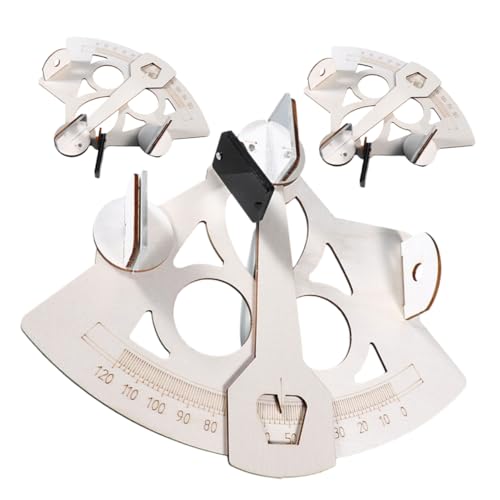 KONTONTY 3 Sätze Sextantenmodell Bausatz Wissenschaftliches Lernspielzeug zusammenbauen DIY-Experimente Wissenschaftsexperiment -Kits hölzern Beige von KONTONTY