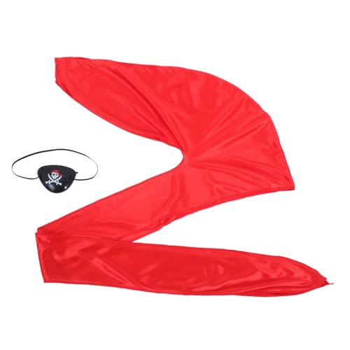 KONTONTY 3 Satz Piratenkostüm Set mit Hut Augenklappe und Halstuch Authentische Leichte Party Accessoires für Karneval Halloween und Mottopartys Bequem und Hautfreundlich KONTONTY 3 Satz Piratenkostüm Set mit Hut Augenklappe und Halstuch Authentische Leichte Party Accessoires für Karneval Halloween und Mottopartys Bequem und Hautfreundlich von KONTONTY
