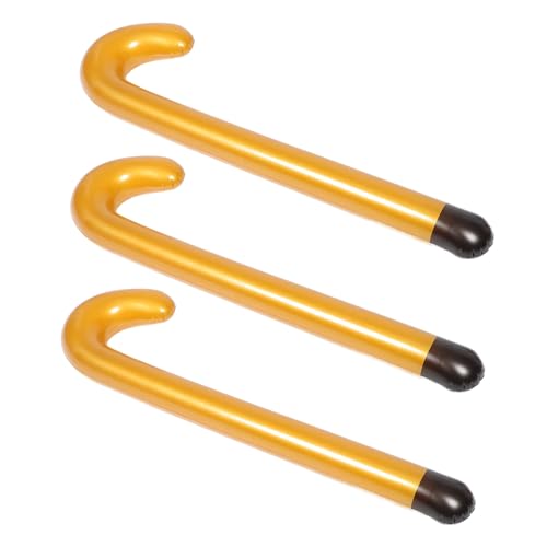 KONTONTY 3 Stück Aufblasbarer Gehhilfe Crutch Toy für Partyzubehör Witziges Kostüm für Halloween und Outdoor Veranstaltungen Sicherer Gehstock für Zusätzlichen Halt und Balance von KONTONTY