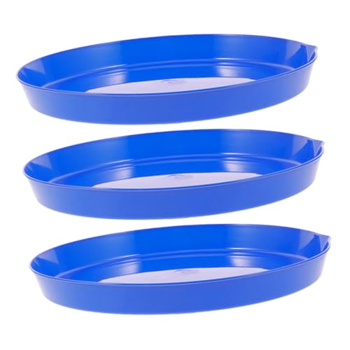 KONTONTY 3 Stück Bubble Circle - im Freien beheizter Katzenwassernapf Runde Servierschale Futterschale Schaufelteller für behinderte Erwachsene Schlitten für Schnee Plastik Blau KONTONTY 3 Stück Bubble Circle - im Freien beheizter Katzenwassernapf Runde Servierschale Futterschale Schaufelteller für behinderte Erwachsene Schlitten für Schnee Plastik Blau von KONTONTY