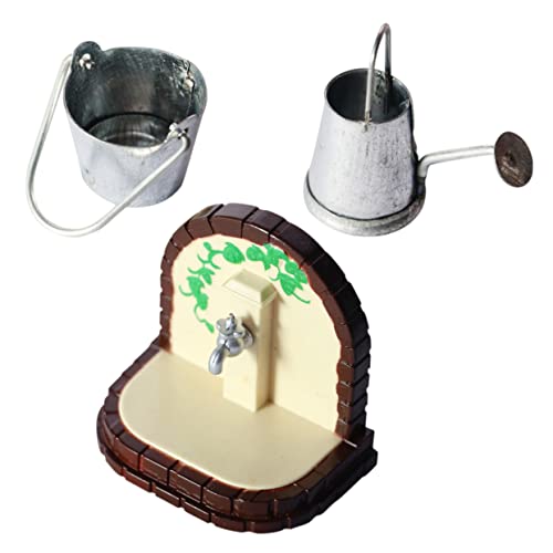 KONTONTY 3 Stück Bucket Sprinkler Kessel Modell Miniaturen Eimer Puppenhaus Wasserhähne Mini-Hausgießkanne Modell Gießkanne Miniatur Wasserhahn 1/12 Puppenzubehör Rostfreier Stahl KONTONTY 3 Stück Bucket Sprinkler Kessel Modell Miniaturen Eimer Puppenhaus Wasserhähne Mini-Hausgießkanne Modell Gießkanne Miniatur Wasserhahn 1/12 Puppenzubehör Rostfreier Stahl von KONTONTY