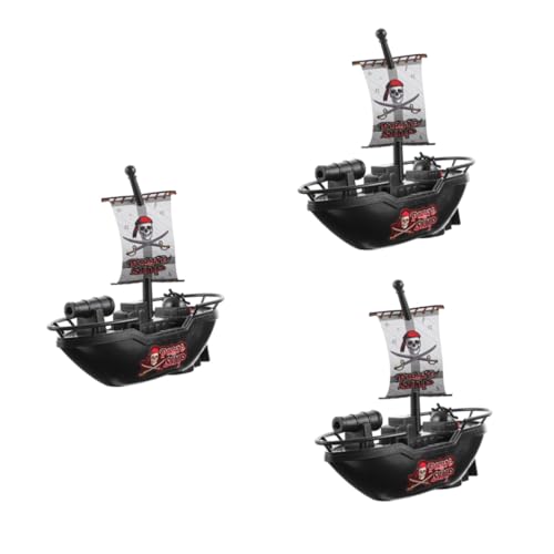 KONTONTY 3 Stück Elektrisches Piratenschiff Spielset Teilig Badespaß Wasserspielzeug Poolboot Kunststoff Schwimmend für Ab Jahren Badezimmer Badewanne KONTONTY 3 Stück Elektrisches Piratenschiff Spielset Teilig Badespaß Wasserspielzeug Poolboot Kunststoff Schwimmend für Ab Jahren Badezimmer Badewanne von KONTONTY